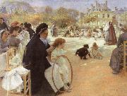 In the Luxembourg Garden Albert Edelfelt